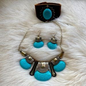 Turquoise jewelry set